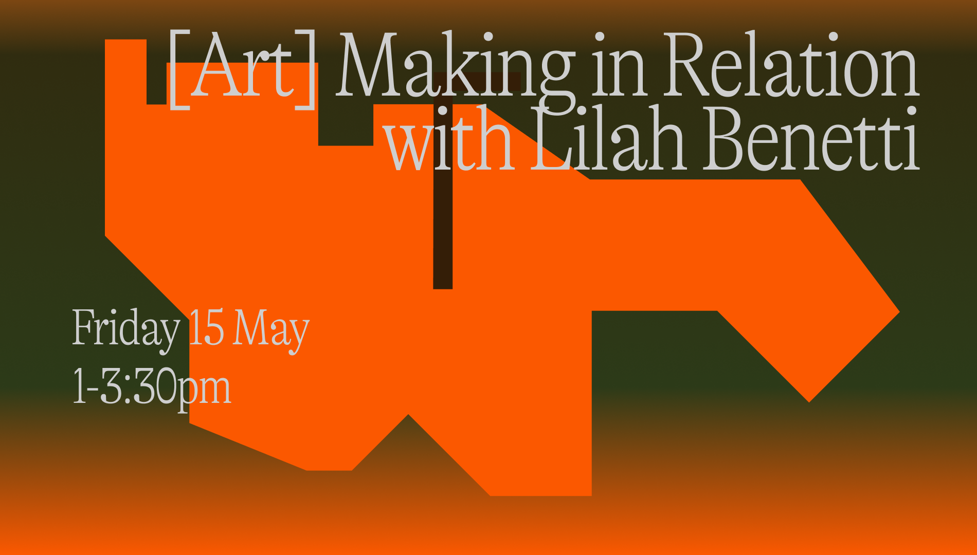 Join filmmaker Lilah Benetti on Thursday 14 May 12-2:30pm for a workshop to consider documentary filmmaking as a relational practice shaped through collaboration, attention, and shared presence.