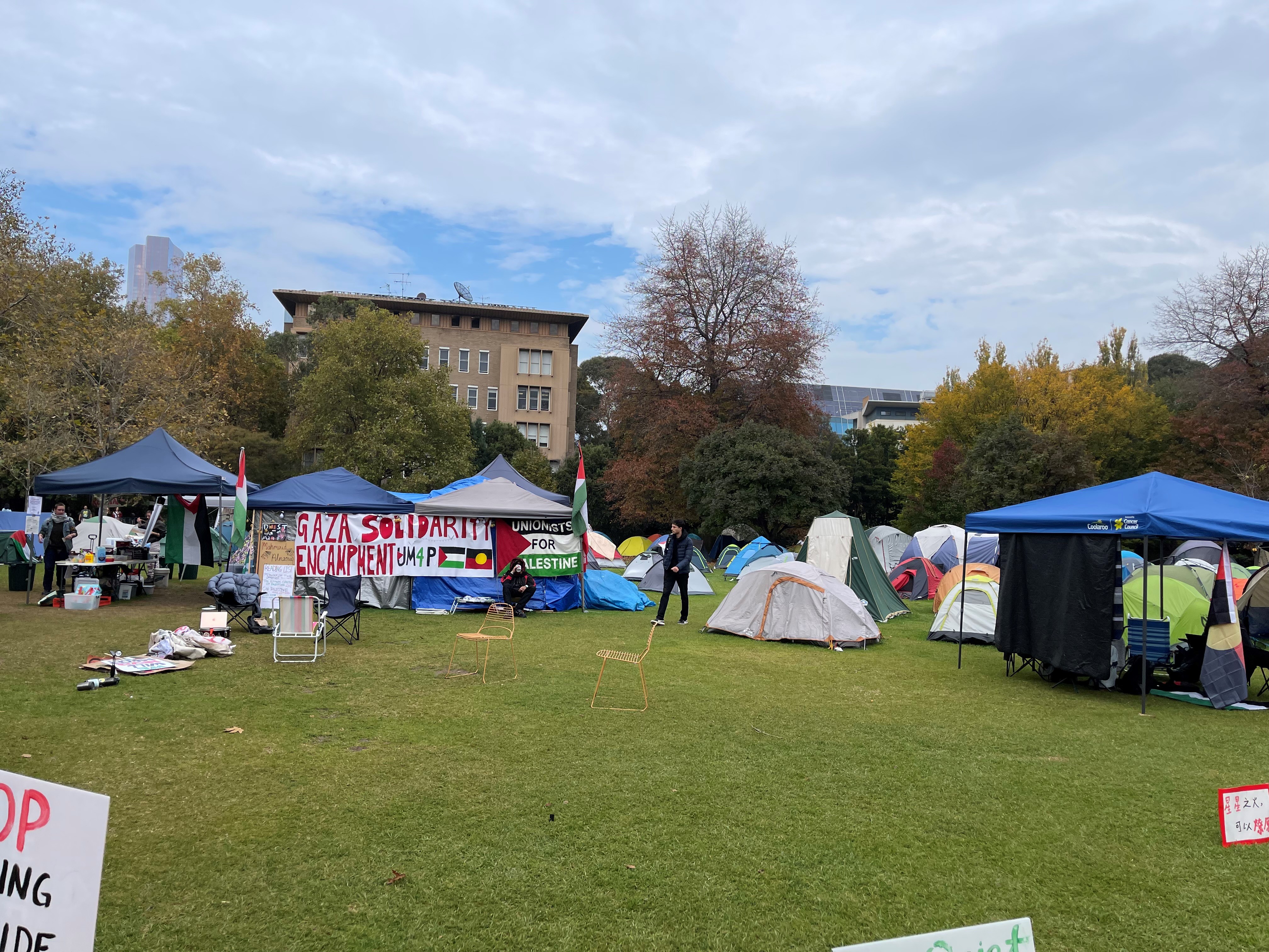 UniMelb Pro-Palestine Encampment May 2024 - taken and used with permission